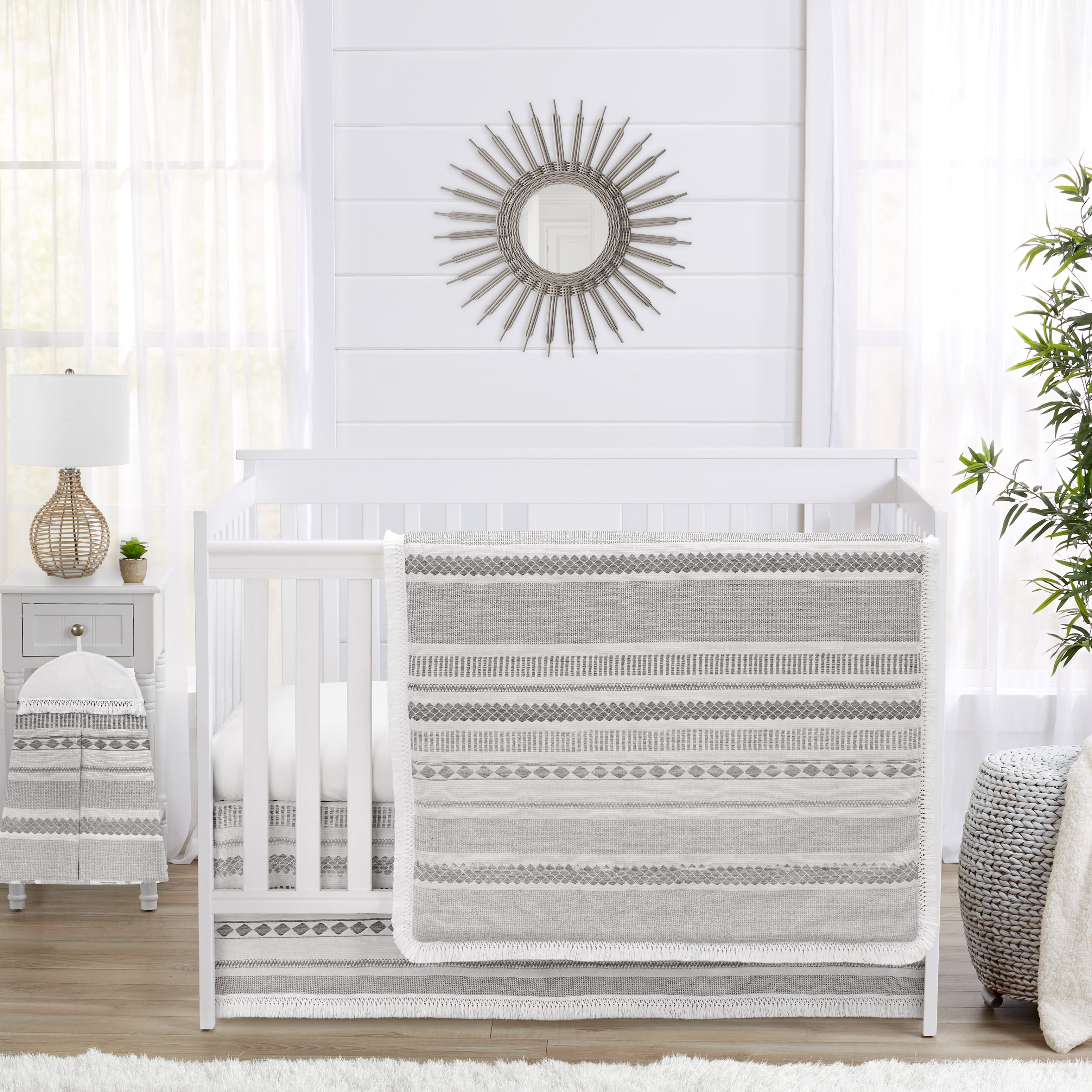 Sweet Jojo Designs Grey Boho Tribal Jacquard 4 Piece Crib Bedding Set by Sweet Jojo Designs Wayfair Canada